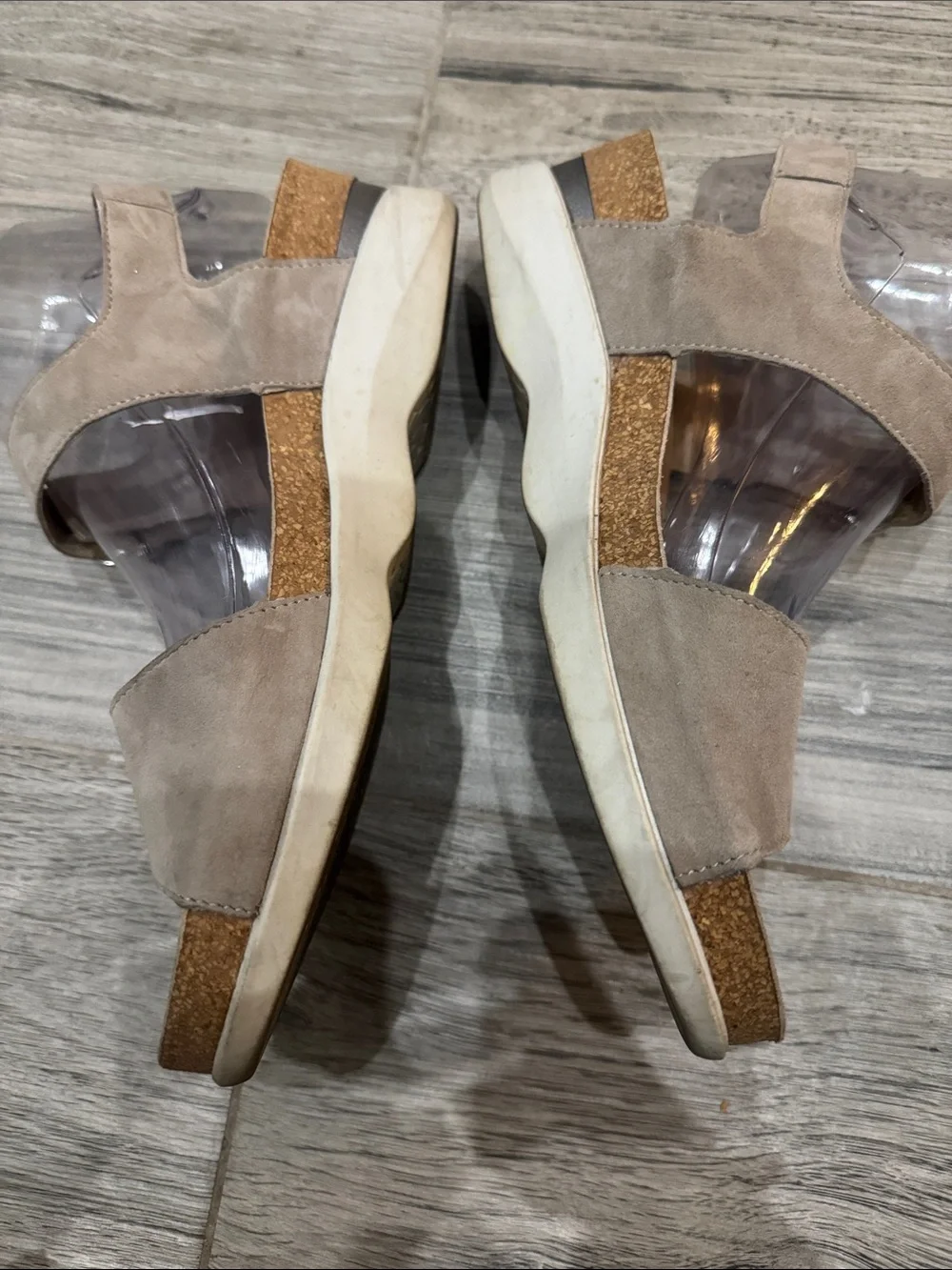Mephisto Women’s Oriana Beige Suede Comfort Sandals with Buckle